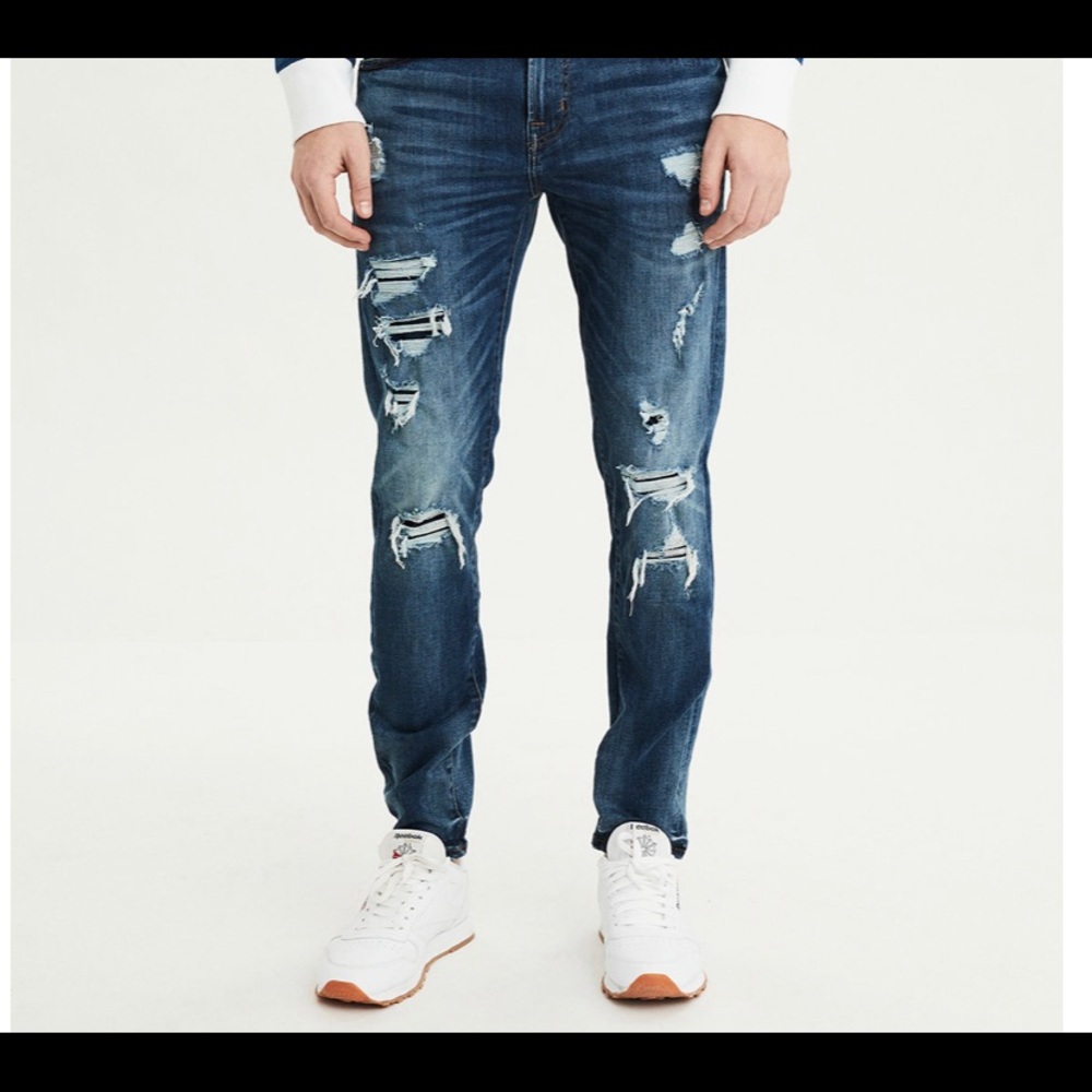 american eagle ripped jeans